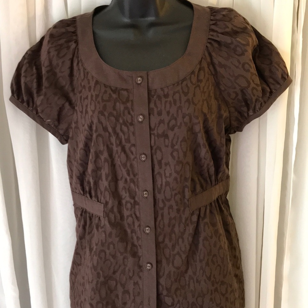 BNWOT cheetah print blouse.